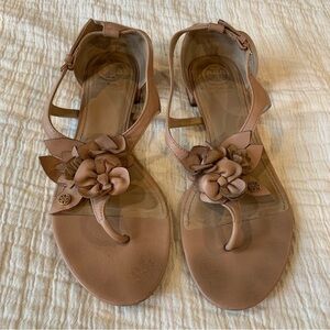 Tory Burch Rose Pink Leather Sandals Size 8.5M
